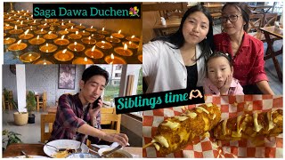 Saga Dawa💐 sibling time 🫶🏻 rainy season Tumin east sikkim… [upl. by Gnanmos519]