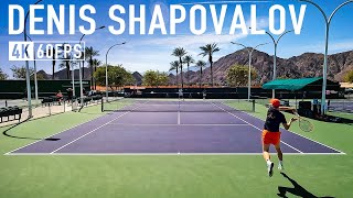 Denis Shapovalov  Forehand amp Backhand practice 4k 60fps [upl. by Karola]