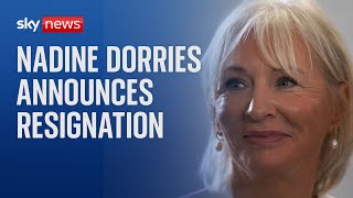 Nadine Dorries formally resigns as MP [upl. by Gentry]