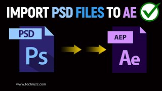 ✅ How to Export or Import Photoshop Files into After Effects With Layers [upl. by Atteloc]