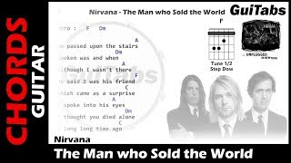 THE MAN WHO SOLD THE WORLD  Nirvana 😝  Lyrics  GUITAR Chords 🎸 Karaoke [upl. by Lidah]