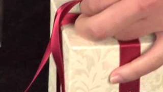 Personalized Ribbon  How to Tie the Perfect Bow with a Ribbon [upl. by Gorey]