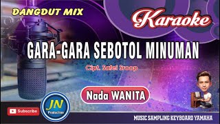 Gara Gara sebotol MinumanKaraoke Dangdut RemixNada WanitaCipt Safei Sroop [upl. by Laikeze]