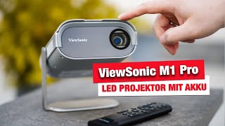 ViewSonic M1 Pro  Durchdachter Projektor  Beamer mit Akku [upl. by Arabella]