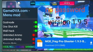 Frag pro shooter mod menu  latest version 195 download mediafıre link [upl. by Ecnarf]