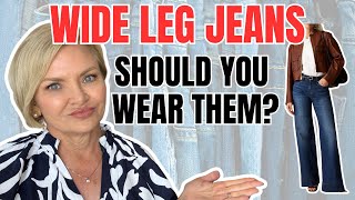 Wide Leg Jeans How To Style Them Over 50 [upl. by Shatzer]