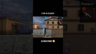 1 vs 4 CLUCH 😱 free fire gemplay phonk garenafreefire freefire shorts raistar gyangaming [upl. by Ihsar]