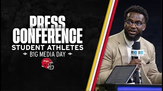 Maryland Football  Big Ten Media Day  Players with Big Ten Network [upl. by Akenor]