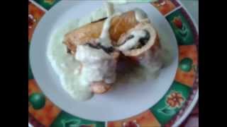 RECETA DE PECHUGAS RELLENAS DE HUITLACOCHE [upl. by Schnorr]