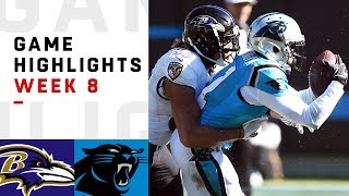 Ravens vs Panthers Week 8 Highlights  NFL 2018 [upl. by Ehlke]