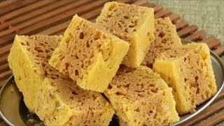 15 मिनिटात बनवा जाळीदार तोंडात विरघळणारा मैसूर पाक  How to Make Mysore Pak [upl. by Niro15]