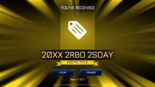 FREE 20XX 2RBO 2SDAY BANNER REWARD ROCKET LEAGUE SS [upl. by Allbee]