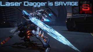 Bringing the shiv into S rank Laser Dagger Armored Core 6 PvP [upl. by Neelrihs95]