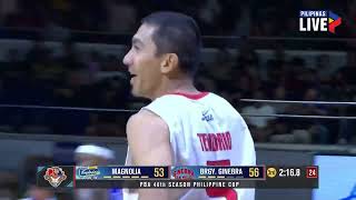 LA Tenorio Jamie Malonzos KINGLIKE PLAYS for Ginebra vs Magnolia 👑  2024 PBA PHILIPPINE CUP [upl. by Sada973]