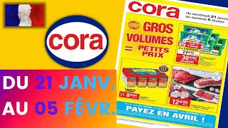 catalogue CORA du 21 janvier au 5 février 2022 🔴 Arrivage  FRANCE [upl. by Devon]