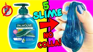 Funzionano 5 SLIME SENZA COLLA con 2 INGREDIENTI [upl. by Trueblood]