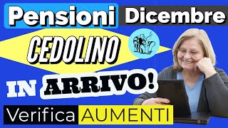 PENSIONI 👉 CEDOLINO DICEMBRE IN ARRIVO❗️Controlla gli AUMENTI in ANTEPRIMA 🔎 [upl. by Tia]