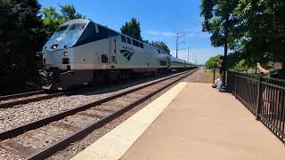 Manassas Train Day 2024 VRE 322 and Amtrak P156 in Manassas and Amtrak P066 in Clifton [upl. by Einnahc]