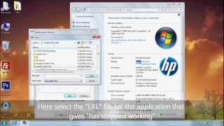 How to Fix quot Has stopped workingquot in windows 7 [upl. by Lucio]