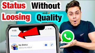 Upload WhatsApp Status Without Losing Quality in iPhone [upl. by Korten287]