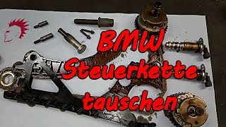 BMW E9091 318 SteuerketteNockenwellenversteller wechselntauschen Motor N43 Kontrollleuchte brennt [upl. by Shulman]