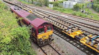 56049 Tilehurst to westbury with a friendly horn from driver [upl. by Jezrdna2]