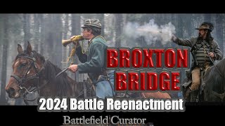 Battle of Broxton Bridge Civil War Reenactment Battle Footage March 2024 [upl. by Yhtuv]