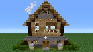 Minecraft 360 Modernish House Tutorial House Number 6 [upl. by Rillings]