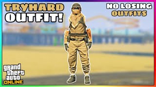 Easy Tan Joggers Invisible Arms Glitch Tryhard Modded Outfit No Transfer GTA Online [upl. by Rosemarie]