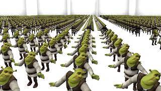 An army of Shrek dancing to Shrekophone HD [upl. by Genesa992]