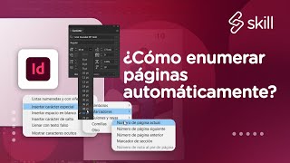 CÓMO ENUMERAR PÁGINAS AUTOMÁTICAMENTE EN INDESIGN [upl. by Pelag]