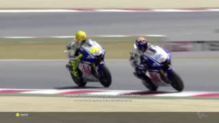 Rossi VS Lorenzo Montmelo 2009 MotoGP [upl. by Sokin]