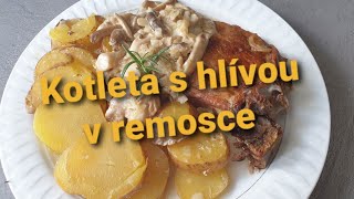 Kotleta s hlívou ústřičnou v remosce 👌 Rychlý a jednoduchý recept pro každého [upl. by Yhtuv]