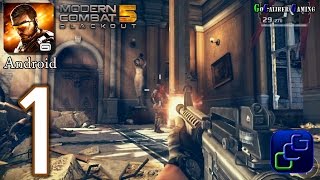 Modern Combat 5 Blackout Android Walkthrough  Gameplay Part 1  Chapter 1 Venice The Lie [upl. by Dearden]