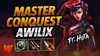 AWILIX AQUI VENIMOS A DARLO TODO ft Hota  Warchi  Smite Master Conquest [upl. by Akvir]