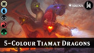 Standard 2022 Deck Tech  5Colour Tiamat Dragons  MTG Arena [upl. by Parry326]