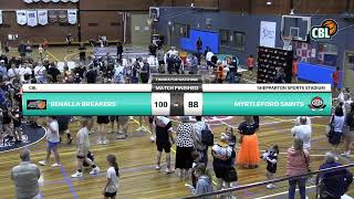 North East CBL Men Grand Finals  Benalla Breakers v Myrtleford Saints [upl. by Orecic]