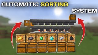 Automatic Sorting System  In Minecraft Bedrock 120  121 [upl. by Mcneil102]