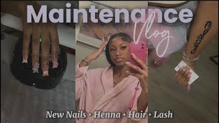 BACK TO SCHOOL MAINTENANCE VLOG ♡︎  lash hair nails more [upl. by Arenahs70]