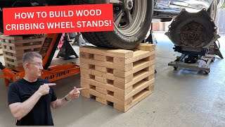 Building Inexpensive Wheel Cribbing or Wooden Wheel Stands [upl. by Akerdna]