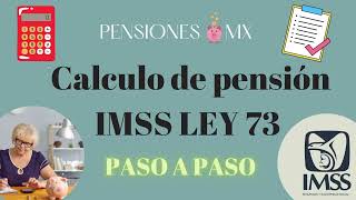 🔴CALCULA TU PENSIÓN del IMSS ley 73 paso a paso [upl. by Lsiel]