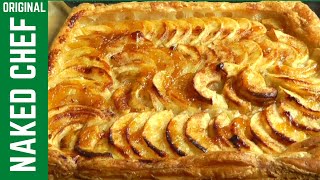 APPLE TART with PUFF PASTRY  How to Make easy recipe [upl. by Holmun259]