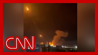 New video appears to show aftermath of US strikes in Iraq [upl. by Tish]