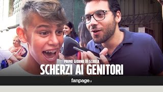 Scherzi telefonici ai genitori al primo giorno di scuola [upl. by Airetnuhs268]