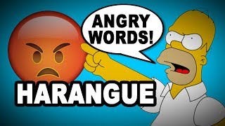 🗣️ Learn English Words HARANGUE  Meaning Vocabulary with Pictures and Examples [upl. by Amethyst340]