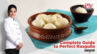 घर पर रसगुल्ले बनायें आसान तरीके से  Bengali Rasgulla  Sponge Rasgulla [upl. by Winstonn538]