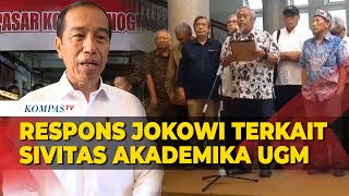 Respons Singkat Presiden Jokowi Terkait Kritikan Sivitas Akademika UGM Lewat Petisi Bulaksumur [upl. by Airogerg]