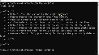 Advance JAVA Full Course  102 Java9 JShell Shortcuts [upl. by Dupin92]