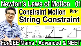 Constraint Motion  Tricks  String Constraint  NLM  JEE Mains amp Advance NEET  Constrained Motion [upl. by Dinsmore907]