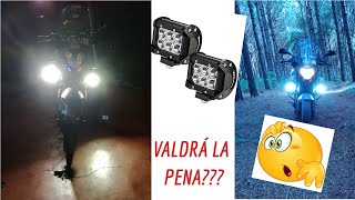 EXPLORADORAS LED 18W NS 200 °°°FAROS AUXILIARES PARA MOTO°°° [upl. by Ymij]